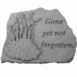 Kay Berry 07025 Gone Yet Not Forgotten Memorial Stone&#44; Lavender